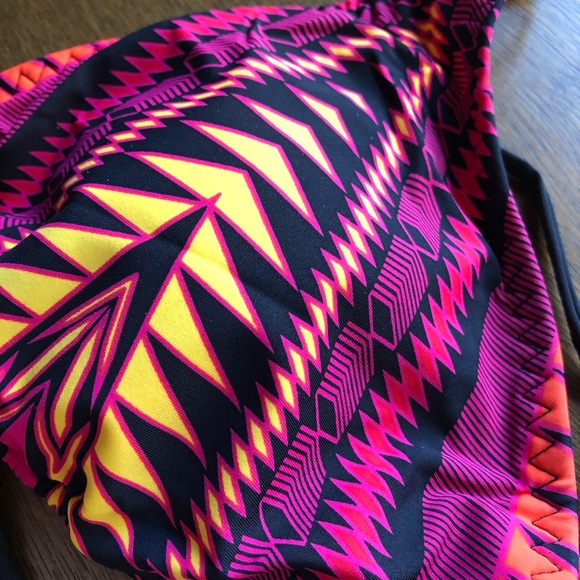 Red Carter Colorful Bikini Set - Picture 2 of 6